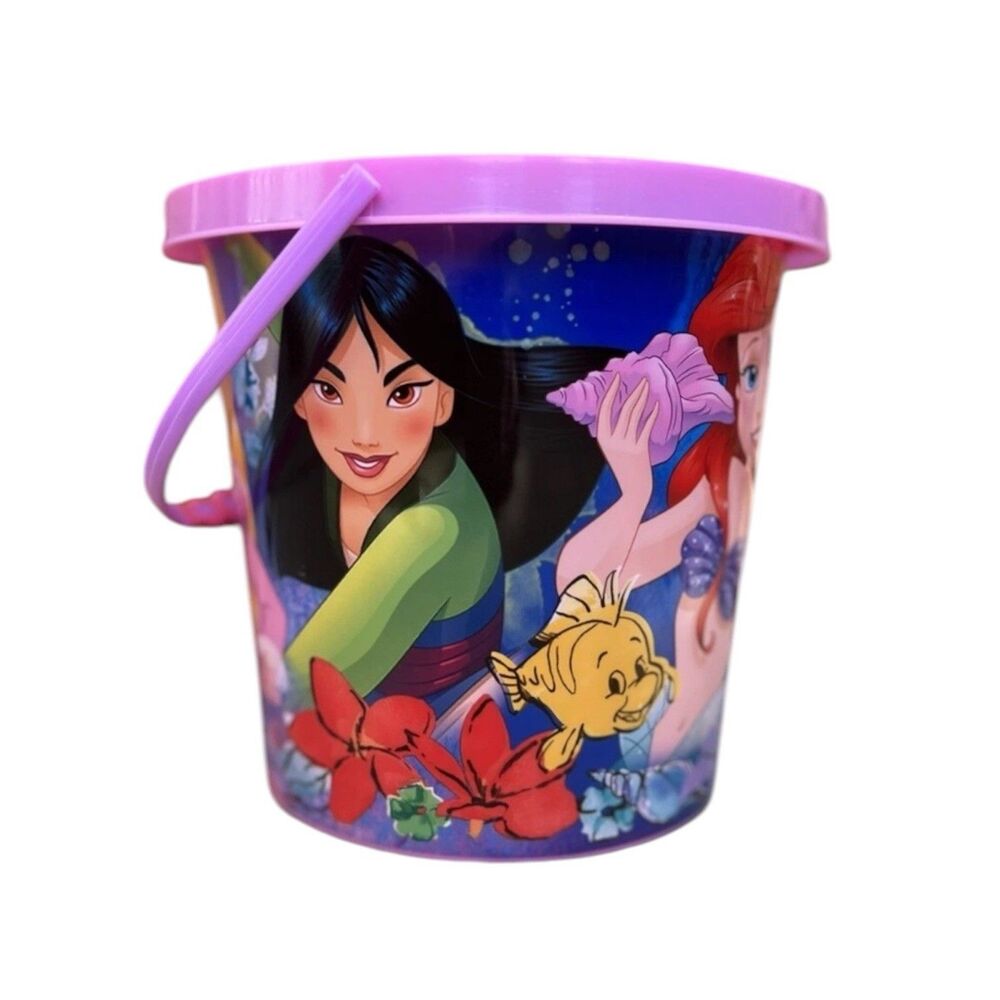 Disney Princess Pail and Shovel | Kids Moana Mulan Rapunzel Belle Ariel - Picture 3 of 4